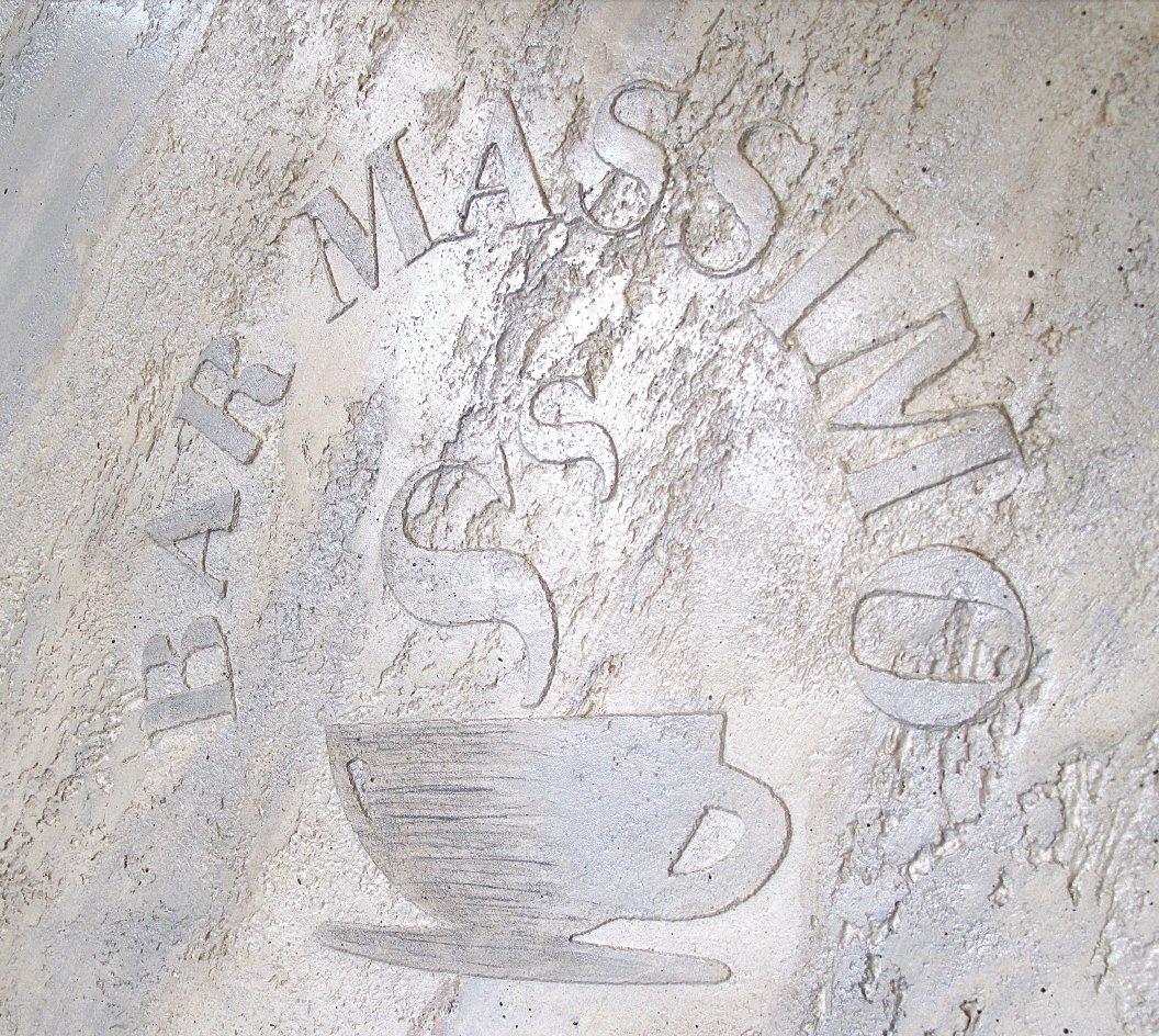 Bassorilievo decorativo Bar Massimo